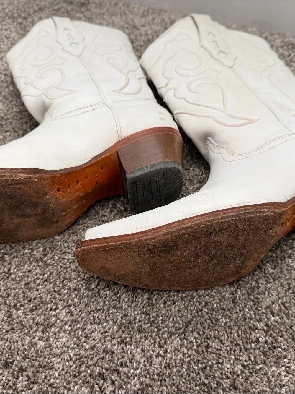 CORRAL WOMEN'S MATCHING STITCH PATTERN & INLAY TALL WESTERN BOOTS - SNIP TOE